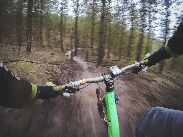 hegyi kerékpár singletrack gyanta