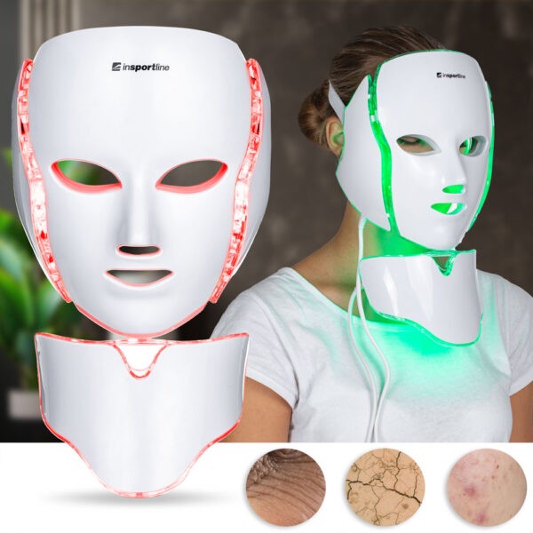 InSPORTline Hilmana LED fényterápiás arc- és nyakmaszk